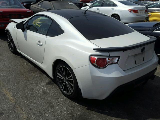 JF1ZNAA12E8706701 - 2014 TOYOTA SCION FR-S WHITE photo 3