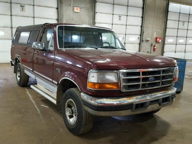 1FTEF14N1TLA53891 - 1996 FORD F150 RED photo 1
