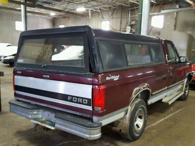 1FTEF14N1TLA53891 - 1996 FORD F150 RED photo 4