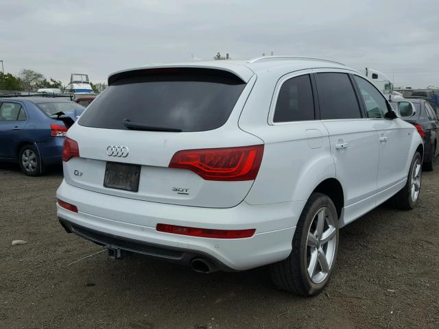 WA1DGAFE6ED007020 - 2014 AUDI Q7 PRESTIG WHITE photo 4