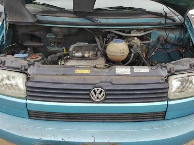 WV2KD0709PH004211 - 1993 VOLKSWAGEN EUROVAN GL BLUE photo 7