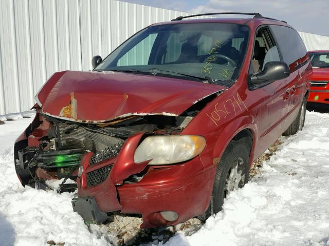 2B4GP44R21R397578 - 2001 DODGE GRAND CARA RED photo 2