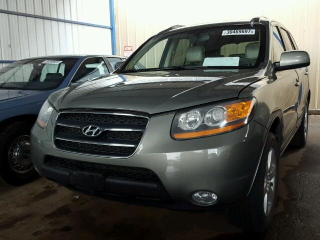 5NMSH13EX8H191923 - 2008 HYUNDAI SANTA FE GREEN photo 2