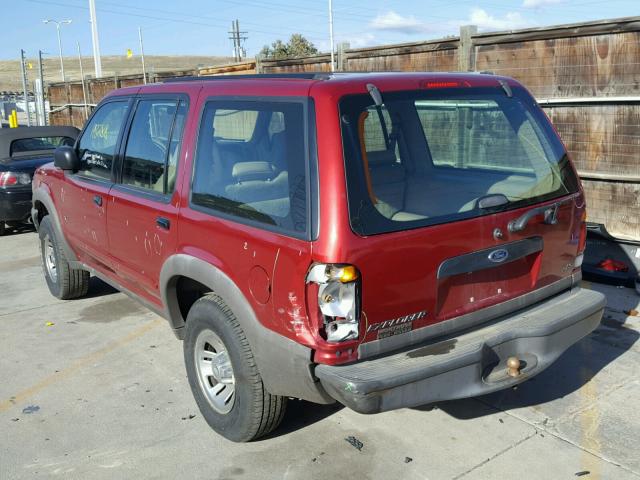 1FMZU72X4YZA86382 - 2000 FORD EXPLORER X RED photo 3