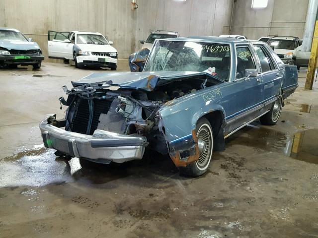 2MEBM75F9JX695731 - 1988 MERCURY GRAND MARQ BLUE photo 2