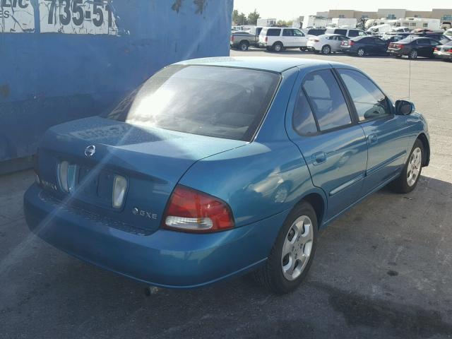 3N1CB51D73L778392 - 2003 NISSAN SENTRA XE BLUE photo 4