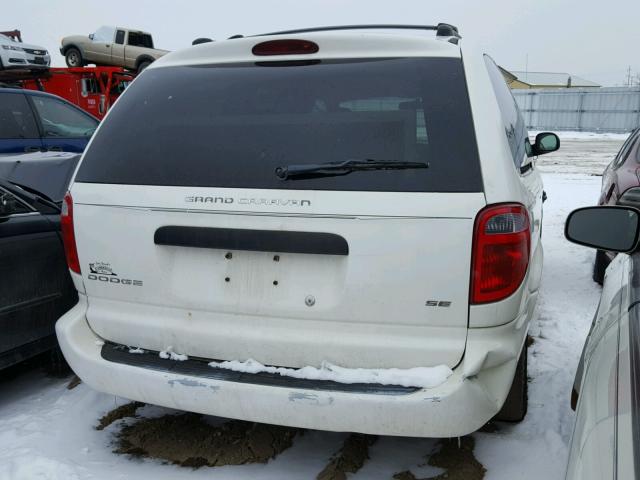 1D8GP24R63B341721 - 2003 DODGE GRAND CARA WHITE photo 4