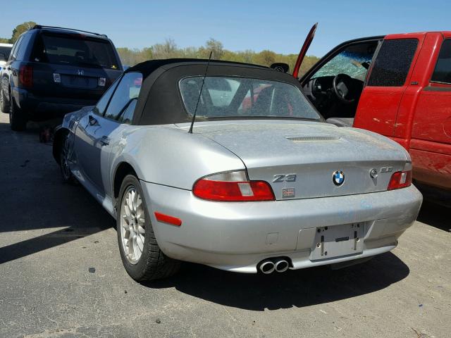 WBACH3348YLF71879 - 2000 BMW Z3 2.8 SILVER photo 3