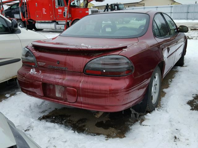 1G2WK52J21F199515 - 2001 PONTIAC GRAND PRIX RED photo 4
