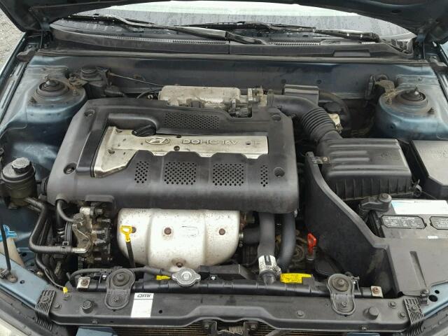 KMHDN45D02U364402 - 2002 HYUNDAI ELANTRA GL BLUE photo 7