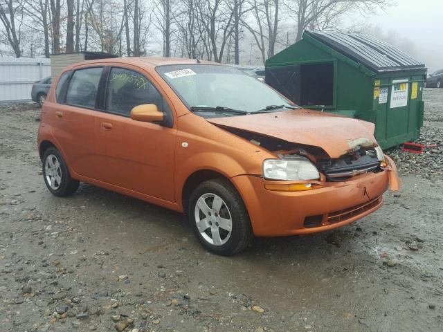 KL1TD66636B523212 - 2006 CHEVROLET AVEO BASE Turuncu fotoğraf 1