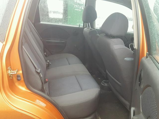 KL1TD66636B523212 - 2006 CHEVROLET AVEO BASE Turuncu fotoğraf 6
