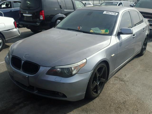 WBANE535X7CW63917 - 2007 BMW 525 I GRAY photo 2