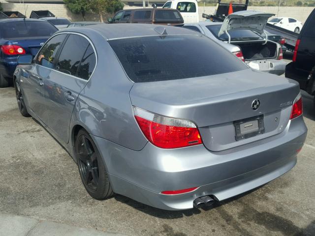 WBANE535X7CW63917 - 2007 BMW 525 I GRAY photo 3