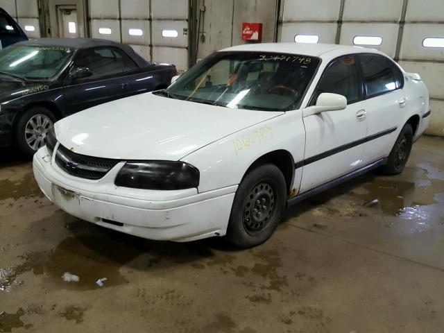 2G1WF55E2Y9182787 - 2000 CHEVROLET IMPALA WHITE photo 2