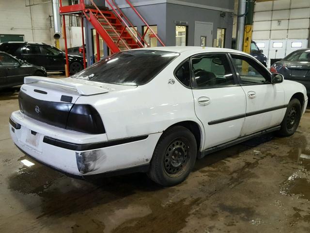 2G1WF55E2Y9182787 - 2000 CHEVROLET IMPALA WHITE photo 4