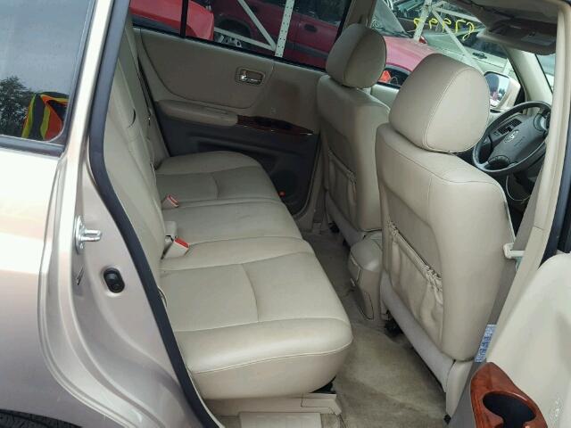 JTEEP21A960180040 - 2006 TOYOTA HIGHLANDER BEIGE photo 6