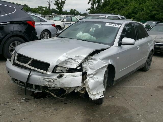 WAULT68E72A213853 - 2002 AUDI A4 3.0 QUA SILVER photo 2