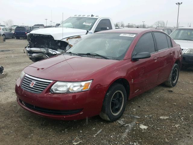 1G8AJ58F67Z187851 - 2007 SATURN ION LEVEL მუქწითელი ფოტო 2