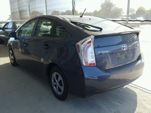 JTDKN3DU1F0483905 - 2015 TOYOTA PRIUS GRAY photo 3