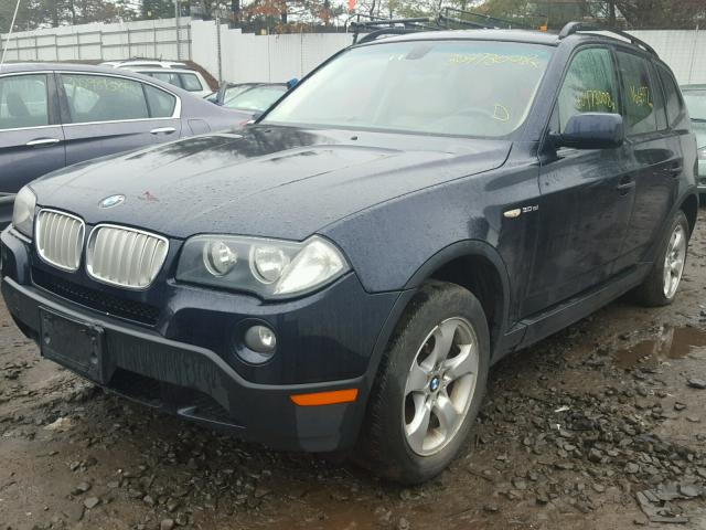 WBXPC93408WJ15914 - 2008 BMW X3 3.0SI BLUE photo 2