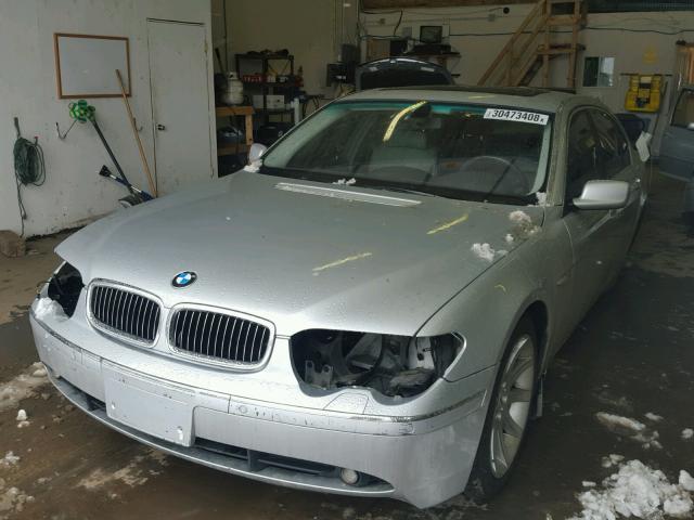 WBAGN63442DR04752 - 2002 BMW 745 LI SILVER photo 2