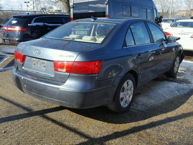 5NPET46C59H486066 - 2009 HYUNDAI SONATA GLS GRAY photo 4