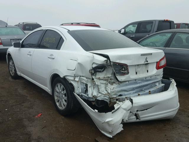 4A32B2FF5BE014358 - 2011 MITSUBISHI GALANT FE WHITE photo 3