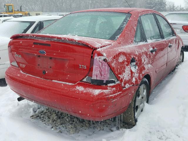 1FAFP38333W312424 - 2003 FORD FOCUS ZTS RED photo 4