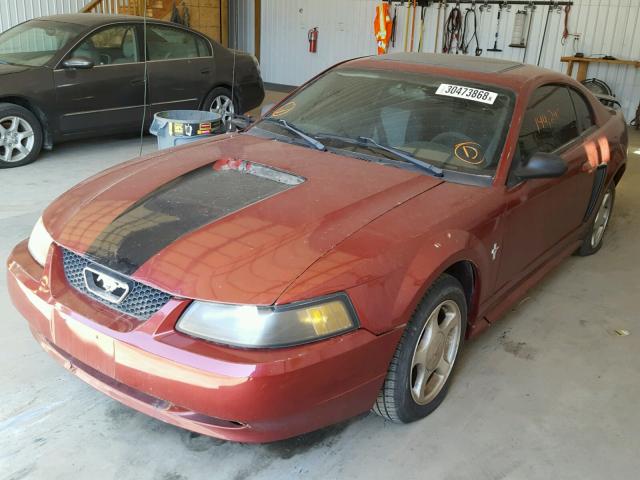 1FAFP40403F326145 - 2003 FORD MUSTANG RED photo 2