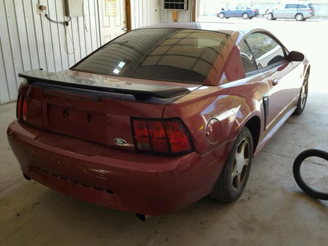 1FAFP40403F326145 - 2003 FORD MUSTANG RED photo 4