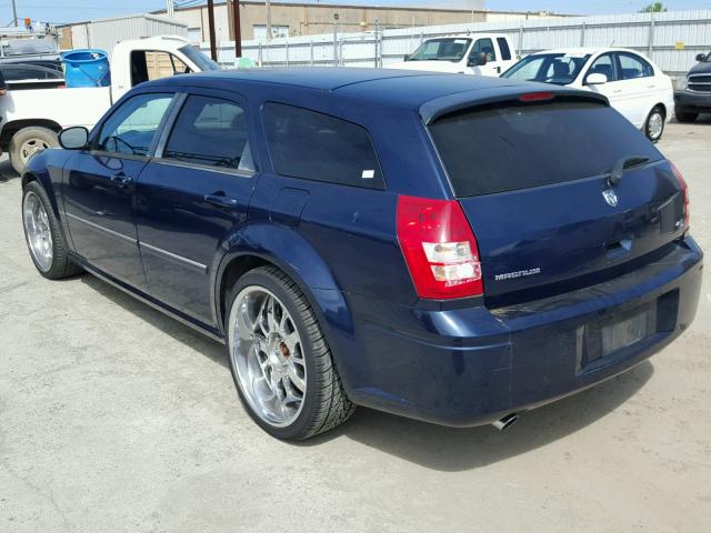 2D4GV57286H433478 - 2006 DODGE MAGNUM R/T BLUE photo 3