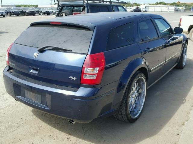 2D4GV57286H433478 - 2006 DODGE MAGNUM R/T BLUE photo 4