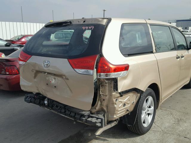 5TDZK3DC0ES467852 - 2014 TOYOTA SIENNA BAS GOLD photo 9