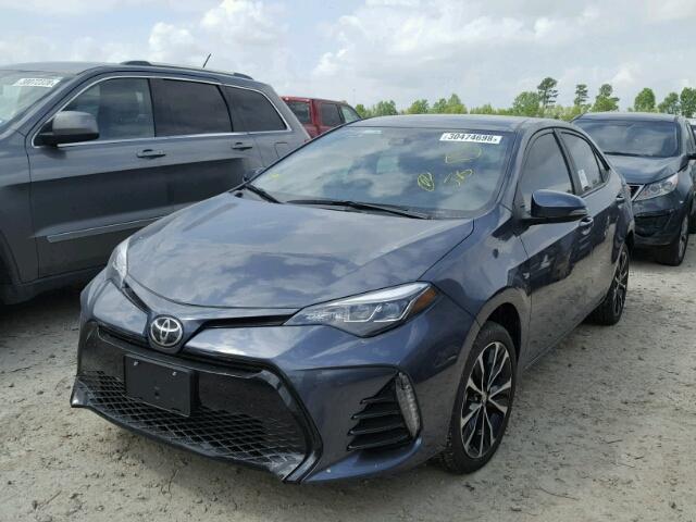 5YFBURHE4HP729251 - 2017 TOYOTA COROLLA L GRAY photo 2