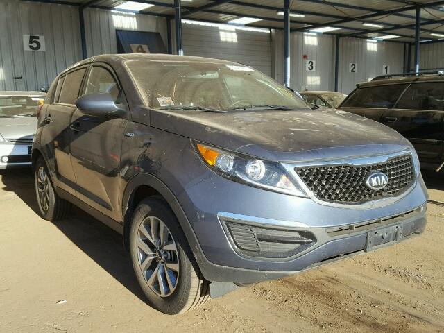 KNDPBCAC3F7718533 - 2015 KIA SPORTAGE L BLUE photo 1