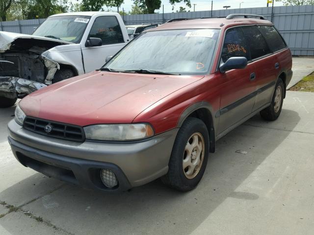 4S3BG6859T7380894 - 1996 SUBARU LEGACY OUT RED photo 2