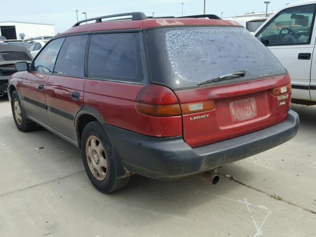 4S3BG6859T7380894 - 1996 SUBARU LEGACY OUT RED photo 3