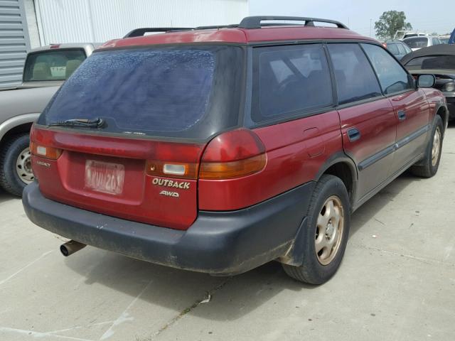 4S3BG6859T7380894 - 1996 SUBARU LEGACY OUT RED photo 4