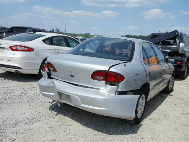 1G1JC524727414002 - 2002 CHEVROLET CAVALIER B SILVER photo 4