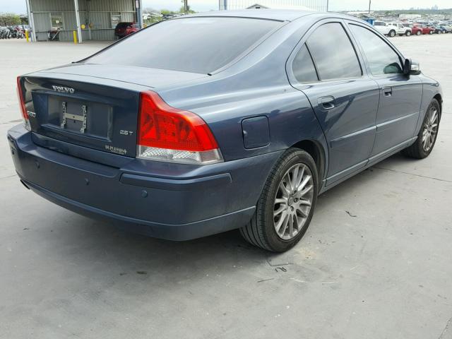 YV1RS592882687435 - 2008 VOLVO S60 2.5T BLUE photo 4
