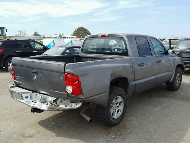 1D7HE48K76S680189 - 2006 DODGE DAKOTA QUA GRAY photo 4