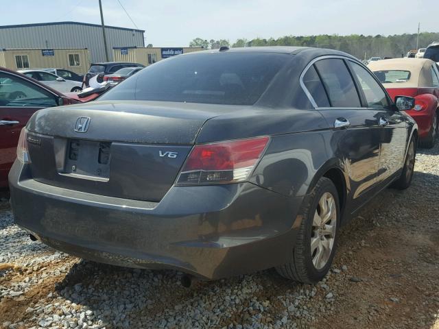 1HGCP36829A003613 - 2009 HONDA ACCORD EXL GRAY photo 4