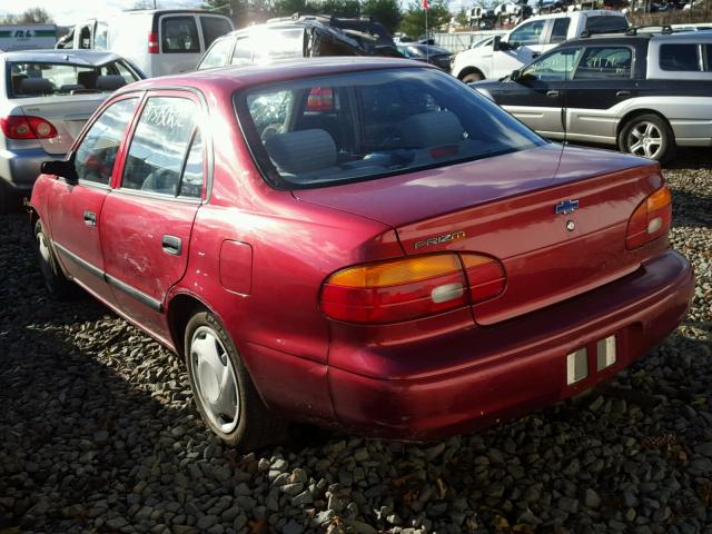 1Y1SK52892Z425438 - 2002 CHEVROLET GEO PRIZM RED photo 3