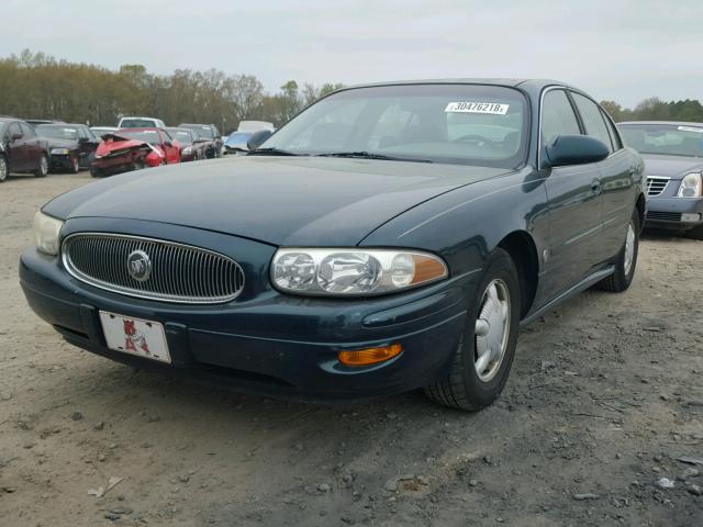 1G4HP54K0YU263516 - 2000 BUICK LESABRE CU GREEN photo 2