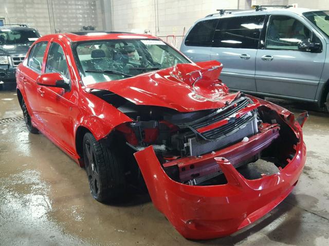 1G1AT58H197260116 - 2009 CHEVROLET COBALT LT RED photo 1