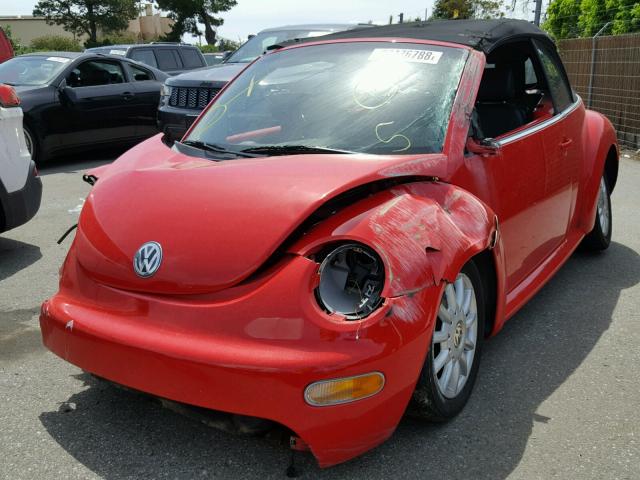 3VWCM31YX4M322829 - 2004 VOLKSWAGEN NEW BEETLE 红色 照片 2
