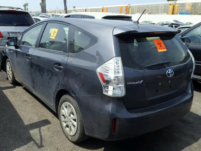 JTDZN3EU2D3278084 - 2013 TOYOTA PRIUS V CHARCOAL photo 3