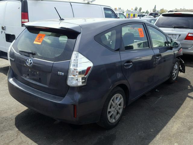 JTDZN3EU2D3278084 - 2013 TOYOTA PRIUS V CHARCOAL photo 4