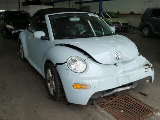 3VWCD31Y64M323217 - 2004 VOLKSWAGEN NEW BEETLE BLUE photo 1